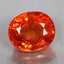 4.18 ct Oval (9.37 x 7.89 mm) Natural Mandarin Fanta Orange Spessartite Garnet