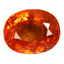 3.18 ct Oval (8.93 x 7.14 mm) Natural Mandarin Fanta Orange Spessartite Garnet