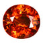 2.35 ct Oval (8.10 x 7.53 mm) Natural Mandarin Fanta Orange Spessartite Garnet