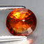 2.35 ct Oval (8.10 x 7.53 mm) Natural Mandarin Fanta Orange Spessartite Garnet