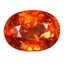 4.35 ct Oval (9.94 x 7.36 mm) Natural Mandarin Fanta Orange Spessartite Garnet
