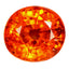 4.05 ct Oval (8.98 x 8.26 mm) Natural Mandarin Fanta Orange Spessartite Garnet