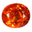 3.82 ct Oval (9.26 x 8.17 mm) Natural Mandarin Fanta Orange Spessartite Garnet
