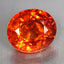 3.82 ct Oval (9.26 x 8.17 mm) Natural Mandarin Fanta Orange Spessartite Garnet