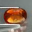 3.97 ct Oval (10.16 x 7.30 mm) Natural Mandarin Fanta Orange Spessartite Garnet