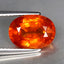 4.01 ct Oval (10.55 x 7.76 mm) Natural Mandarin Fanta Orange Spessartite Garnet