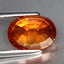 4.01 ct Oval (10.55 x 7.76 mm) Natural Mandarin Fanta Orange Spessartite Garnet