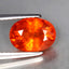 3.62 ct Oval (9.55 x 7.06 mm) Natural Mandarin Fanta Orange Spessartite Garnet