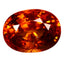 3.07 ct Oval (9.26 x 6.94 mm) Natural Mandarin Fanta Orange Spessartite Garnet