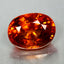 3.07 ct Oval (9.26 x 6.94 mm) Natural Mandarin Fanta Orange Spessartite Garnet