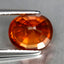 3.90 ct Oval (9.09 x 7.64 mm) Natural Mandarin Fanta Orange Spessartite Garnet