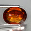 2.55 ct Oval (9.77 x 7.32 mm) Natural Mandarin Fanta Orange Spessartite Garnet
