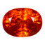 3.81 ct Oval (9.33 x 6.87 mm) Natural Mandarin Fanta Orange Spessartite Garnet