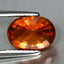 3.81 ct Oval (9.33 x 6.87 mm) Natural Mandarin Fanta Orange Spessartite Garnet