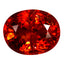 2.75 ct Oval (8.52 x 6.77 mm) Natural Mandarin Fanta Orange Spessartite Garnet