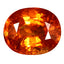 3.00 ct Oval (8.84 x 7.31 mm) Natural Mandarin Fanta Orange Spessartite Garnet