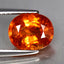 3.00 ct Oval (8.84 x 7.31 mm) Natural Mandarin Fanta Orange Spessartite Garnet