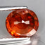 3.21 ct Oval (8.10 x 7.21 mm) Natural Mandarin Fanta Orange Spessartite Garnet