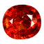 3.00 ct Oval (8.59 x 7.76 mm) Natural Mandarin Fanta Orange Spessartite Garnet