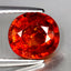 3.00 ct Oval (8.59 x 7.76 mm) Natural Mandarin Fanta Orange Spessartite Garnet