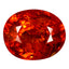 2.65 ct Oval (8.48 x 7.01 mm) Natural Mandarin Fanta Orange Spessartite Garnet