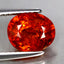 2.65 ct Oval (8.48 x 7.01 mm) Natural Mandarin Fanta Orange Spessartite Garnet