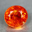 3.43 ct Oval (8.29 x 7.88 mm) Natural Mandarin Fanta Orange Spessartite Garnet