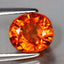 2.83 ct Oval (7.75 x 6.94 mm) Natural Mandarin Fanta Orange Spessartite Garnet