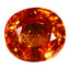 2.91 ct Oval (8.15 x 7.31 mm) Natural Mandarin Fanta Orange Spessartite Garnet