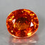 2.91 ct Oval (8.15 x 7.31 mm) Natural Mandarin Fanta Orange Spessartite Garnet