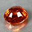 2.91 ct Oval (8.15 x 7.31 mm) Natural Mandarin Fanta Orange Spessartite Garnet