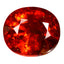 3.13 ct Oval (8.45 x 7.43 mm) Natural Mandarin Fanta Orange Spessartite Garnet