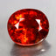 3.13 ct Oval (8.45 x 7.43 mm) Natural Mandarin Fanta Orange Spessartite Garnet