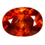 2.29 ct Oval (8.61 x 6.29 mm) Natural Mandarin Fanta Orange Spessartite Garnet