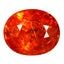 2.52 ct Oval (7.70 x 6.30 mm) Natural Mandarin Fanta Orange Spessartite Garnet
