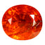 2.63 ct Oval (8.04 x 7.06 mm) Natural Mandarin Fanta Orange Spessartite Garnet