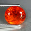 2.63 ct Oval (8.04 x 7.06 mm) Natural Mandarin Fanta Orange Spessartite Garnet