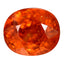 3.19 ct Oval (7.90 x 6.76 mm) Natural Mandarin Fanta Orange Spessartite Garnet
