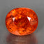 3.19 ct Oval (7.90 x 6.76 mm) Natural Mandarin Fanta Orange Spessartite Garnet