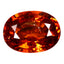 2.30 ct Oval (8.55 x 6.44 mm) Natural Mandarin Fanta Orange Spessartite Garnet