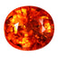 2.42 ct Oval (7.51 x 6.69 mm) Natural Mandarin Fanta Orange Spessartite Garnet