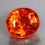 2.42 ct Oval (7.51 x 6.69 mm) Natural Mandarin Fanta Orange Spessartite Garnet