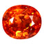 2.25 ct Oval (7.55 x 6.69 mm) Natural Mandarin Fanta Orange Spessartite Garnet