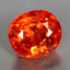 2.25 ct Oval (7.55 x 6.69 mm) Natural Mandarin Fanta Orange Spessartite Garnet