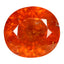 4.54 ct Oval (9.01 x 8.29 mm) Natural Mandarin Fanta Orange Spessartite Garnet