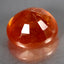 4.54 ct Oval (9.01 x 8.29 mm) Natural Mandarin Fanta Orange Spessartite Garnet