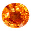 3.66 ct Oval (8.56 x 7.99 mm) Natural Mandarin Fanta Orange Spessartite Garnet