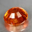 3.66 ct Oval (8.56 x 7.99 mm) Natural Mandarin Fanta Orange Spessartite Garnet