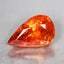 2.43 ct Pear (9.48 x 5.97 mm) Natural Mandarin Fanta Orange Spessartite Garnet