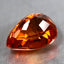 2.71 ct Pear (8.66 x 6.90 mm) Natural Mandarin Fanta Orange Spessartite Garnet